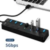 Ports USB 3.0 nav ingen drivrutin krävs förlängning med switchar Power Adapter Support Splitter Computer Accessories