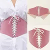 Ceintures Belle Femmes Top Corset Avec Ceinture Réglable Femme Rose Couleur Lift Up Mascarade Parti Crop Minceur Wrap