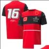 قميص سباق الدراجات النارية F1 T-Shirt قميص 2022 Forma One Team Modes Elass Lapel Summer Motorsport Red Short Sleeve Dhsya D Dhsya