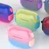 헤드셋 액세서리 그라디언트 Shinny Color Acrylic TPU Apple AirPods Pro2 2022 AirPods Pro 1 2 3 AIR POD 충전 상자 케이스 소매 패키지 및 후크