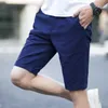 Men à cordon d'été Fashion Solid Mens short décontracté coton slim bermuda masculina shorts de plage classiques chino
