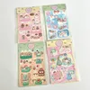 Gift Wrap Korean Cartoon Sweet Bear Stickers DIY Scrapbooking Idol Card Happy Planning Stationery Kawaii Art Supplies Decorative Sticker