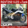 Full Fairings & Tank For SUZUKI RGV250 VJ23 SAPC RGV-250CC RGVT-250 1997 1998 Bodyworks 161No.84 RGV-250 RGVT250 97 98 RGVT RGV 250CC 250 CC 97-98 Fairing Kit black stock