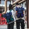 Okul çantaları Orta öğrenciler için büyük kapasiteli sırt çantası yüksek kaliteli dizüstü bilgisayarlar patchwork üniversite oxford kadın