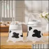 Детские бутылочки # Sile Детская бутылочка для кормления Cute Cow, имитирующая грудное молоко, для новорожденных Anti-Colic Anti-Choring Supplies 211023 Drop D Dhipg