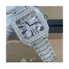 2022 Digner Watch Custom Luxury Iced Out Fashion Mechanical Watch Moissanit E Diamond Free Ship