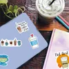 Bubble Tea and Coffee Stickers 100 PCS Vinyl Waterproof Drink Sticker per Laptop Bumper Skateboard Bottiglie d'acqua Computer Phone Cup Regali