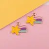 Charms 10st/Lot Donut Envelope Star Cake Emamel Fashion Jewelry Earring Armband DIY Making Gold Color