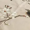 Curtain Chinese Flower And Bird Door Kitchen Bedroom Partition Retro Half Feng Shui Noren