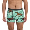 Mutande Intimo di cavalli colorati Intimo di design con stampa di cavalli di cartone animato Boxer di alta qualità Boxer traspirante da uomo di alta qualità Idea regalo