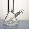 Bong di vetro da 12 pollici Fumo Pipa ad acqua Free Downstem Bowl beaker Narghilè Dab Oil Rigs Giunto femminile 19MM Bubbler