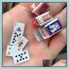 Other Festive Party Supplies Fun Mini Poker Finger Travel Playing Card Super Small Cute Pocket Thumb Room Dormitory Drop Delivery 20 Dhvup