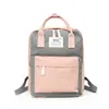 Skolv￤skor Fashion Girl -elever Kvinnor Canvas Vattent￤t ryggs￤ck V￤ska Wild Little Fresh Travel Pink Green