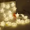 Kerstdecoraties LED STRING LICHTEN STAR Lichtgordijn Vijfpuntige kerstboom Merry Decor voor Home Happy Jaar 2022