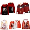 Sweats à capuche pour hommes Jeu Genshin Impact Cosplay Veste Klee Diluc Hu Tao Keqing Impression 3D Sweat à capuche drôle Zipper Sweat à capuche Anime Vêtements