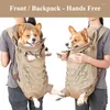 Dog Car Seat Covers Backpack For Small Medium Dogs Hands Free Tactical Outdoor Pet Frontpack Soft Breathable Safety Travel Carrier Military