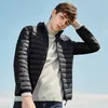 Masculino embaixo de parkas Down Jacket Men Winter Portability Dato quente no colar de pele natural de capuz de capuz 221010