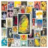Hediye Sargısı 50 PCS Vintage Divination Tarot Kart Çıkartmaları Dizüstü bilgisayar Kırtasiye Scrapbook iPad El Sanatları Malzemeleri Çıkartma Scrapbooking Materyal