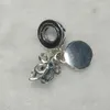 Blooming Flower Double Dangle Charm 925 sterling silver Pandora Dangle Moments women for Christmas Day fit Charms beads Bracelets Jewelry 792293C01 Annajewel