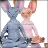 Objets décoratifs Figurines Décorations Objets et statues Fantaisie Bouddha Chat Statue Méditation Sphinx Drop Livraison 2022 Accueil G Dhf1N