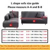 Chair Covers Stretch Solid Color Sofa Cover 1/2/3/4 Seat Living Room Armchair Funiture Protector Sectional Corner Slipcover Couch