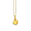 Collier pendentif coquille en laiton collier pour femmes dames mode collier jaune carillons Collection déclaration Long pull