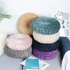 Pillow 2022 S European Style Round Solid Velvet Pleated Floor Pouf Soft Comfortable Throw Home Sofa Decor