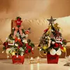 クリスマスデコレーション装飾テーブルトップミニクリスマスツリーナイトライトペンダントホームホリデーオーナメントDIY年ギフトデスクトップ