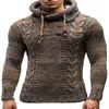 Męskie swetry męskie szalik z długim rękawem pullover męski wzór dzianinowy hop hopowy gość swobodny retro streetwear g221010