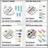 Autres outils de véhicules Ensemble d'outils de sertissage de fil Ensemble de sertissage de borne à cliquet 4 pièces Matrices interchangeables adaptées aux connecteurs thermorétractables 0,5-6,0 mm / Dhqhm