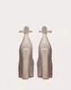 jurk schoenen Tan-Go pomp hakpompen met kristallen topkwaliteit platform verstelbaar enkelbandblok