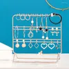 Jewelry Pouches Stand Metal Earrings Organizer Beautiful Necklaces Holder& Bracelets Display