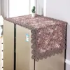 Nappe de Table brodée de luxe pour réfrigérateur, protection contre la poussière, pour four à micro-ondes, Machine à laver, Europe