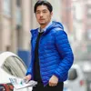 Piumino da uomo Parka Ultralight Coat Portable Slim Men Winter Fashion Giacche con cappuccio in anatra bianca G221010
