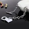 Link Bracelets Factory Direct Fashion 925 Stamp Silver Color Bracelet For Woman Beautiful Heart Pendant Chain Fine Jewelry Wedding Party