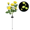 Solar Carnation-shaped Light Waterproof Garden Landscape Lamp Outdoor Lawn Home Decorative Flower Night Lights IP55