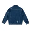 Marque Designer Topstoney Vestes Pierre Classique Brassard Effiloché Artisanat Denim Island avec Badge Taille Asiatique Veste Taille M-2xl 04