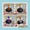 Other Festive Party Supplies New Halloween Hairpin Flash With Lamp Cap Funny Dress Up Headwear Spot Wholesale Drop Delivery 2022 Hom Dhyhc