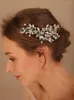 Headpieces Pearl Crystal Headband Fashion Rhinestone Bridal Headwear Wedding Hair Accessories Party Prom Tiaras Handgjorda smycken