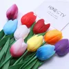 Decorative Flowers 1pc Artificial Garden Tulips Real Touch Tulip Bouquet Decor For Home Wedding Festival