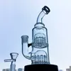 Fartyg till sj￶ss 12 Arms Tree Perc Hookahs 8 tum Mini Glass Bongs Double Trees Percolator Vattenr￶r Sm￥ dabbriggar med 14 mm Joint Bowl Thick Base Bong