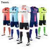 Ginásio Diy Soccer Jersey Jersey Set Men Uniform Football Jerseys Futbol Futbol Terno Big Size Size 221011