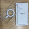 Transparent Clear Acrylic magnetic phone cases 14pro wireless charging with opp bag Compatible Magsafe Charger