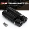 Footpegs de motocicleta CNC Alumínio Motor Bike Universal Colding Pegs Pegs Pedais traseiros premium Pedals frepososos moto moto pqy-sc16bk