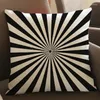 Pillow Geometric Style Black White Zebra Wave Pattern Cotton Linen Throw Pillows 18 Inches Home Decor Office Sofa Cojines