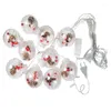 Strings 3M Curtain Fairy String Lights USB LED Wishing Ball Lamp Christmas Garland Outdoor For Home Wedding Party Garden Window Decor