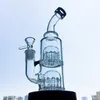 Schip per zee 12 armen boom perc waterpijp 8 inch mini glazen bongs dubbele bomen percolator waterleidingen kleine dab rigs met 14 mm gewrichtskom dikke basis bong