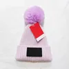 Kids Knitted Hats Fashion Letter Pompon Beanies Boys Girls Fur Pom Knitting Skull Caps Children Bonnet Winter Warm Beanie Designer Ear Muff 11 Colors