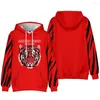 Męskie bluzę z kapturem Przyjazd 3D Tygrys mężczyzn Bluzy Kobiety unisex pullovers dla dzieci topy zwierząt jesień chłopcy dziewczęta białe strej streetwear