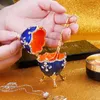 Sieradenzakjes Faberge-Egg Luxury Series Handgeschilderde Trinket Box Uniek cadeau voor Pasen Home Decor Collectible